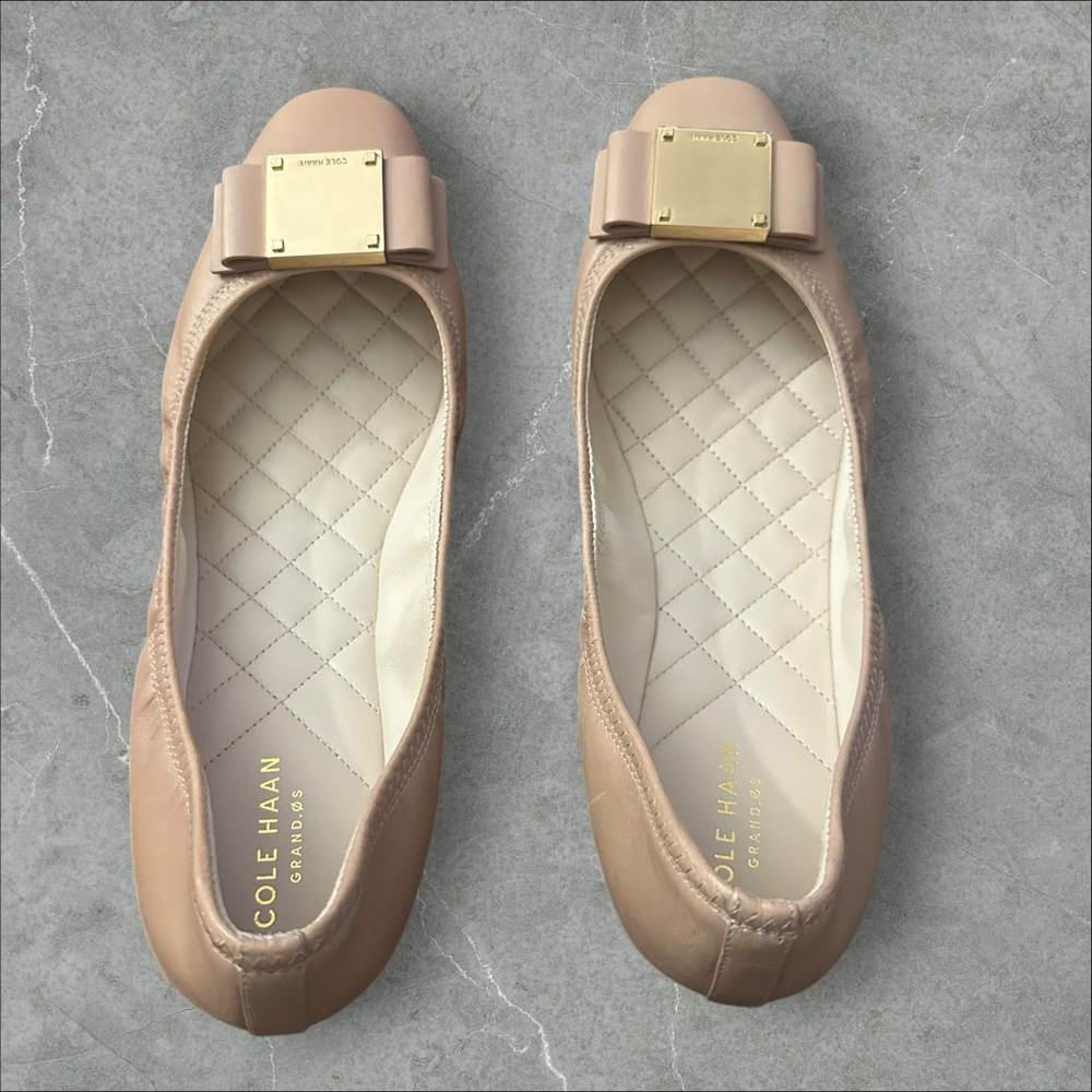 Cole Haan Women’s Tali Bow Ballet Flat / Tan 9B